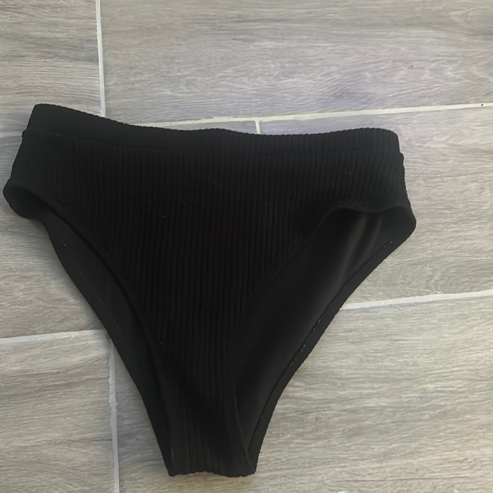Black bathing suit bottoms